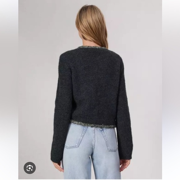 Rag & Bone Davies Cardigan in Charcoal X Size Small New With Tags! - Picture 5 of 14